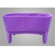 Durable Pet Plastic Bathtub Mould Emboss Design With 4 Movable Legs