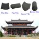 Chinese Temple Material grey shingle roof tiles unglazed