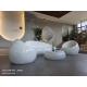 Custom Logo Resin Table Sets Garden Fiberglass Table Bench Furniture