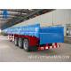 3 axle Multi-function flatbed trailer with  side wall  what price