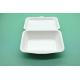 Disposable Paper Bagasse Food Box , 7*5 Inch Square Plate , For Take Away Fast Food