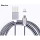 Fast Charging Magnetic USB Data Cable Micro 8 pin USB Cable for Iphone / Xiaomi