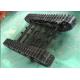 DIY Model and Popular Size Rubber Track Undercarriage with Black Steel Frame(1420mmX1000mmX190mm)