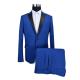 Adults Wedding Blue Tuxedo Suit 2 Picec Polyester Viscose Spandex SGS Certification
