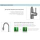 360 Degree Swiveling Spout Retractable Kitchen Faucet sus304 stainless tap