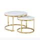 Iron Simple Round Slate Coffee Table Living Room Nordic Home Marble Coffee Table