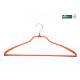 Betterall Widen Shoulder Orange Color PVC Vinyl Coating Metal Hanger for Coat