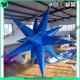 Club  Event Hanging Decoration Lighting Blue Inflatable Star