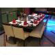 8 Seats Rectangle Teppanyaki Grill Table For Hotel / Restaurant