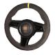 Upgrade Your Porsche 911 997 with a Hand Stitched Black Suede Steering Wheel Cover