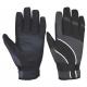 Ladies PU Palm Velcro Cuff Equestrian Gloves Breathable Spandex Fabric