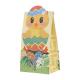 Fold-over Flap Food Packaging Paper Bag，Easter Day Food Takeaway Paper Biodegradable Bags