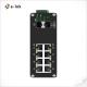 Managed Ethernet Switch Industrial 8 Port 10/100/1000T Gigabit to 2-Port 1000X SFP Fiber