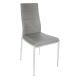 High Glossy Stainless Custom Upholstered Dining Chairs Skin Friendly PU Shell