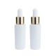 Cylindrical Body White Dropper Bottle Glass Droppers For Essential Oils