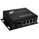 1310/1550nm Commercial Ethernet Media Converter with 1 Fiber and 4 POE Ports