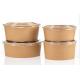500ML 750 ML 26OZ MICROWAVABLE KRAFT SOUP BOWLS BIODEGRADABLE SALAD BOWLS FOR TAKE AWAY FOOD CONTAINER
