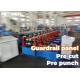 Highway Guardrail W Panels Metal Roll Forming Equipment With Hydraulic Punching And Magnetic Stacking
