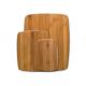 Bamboo cutting board set - Strong, Durable, No knife dull and Eco friendly for bamboo chopping board set