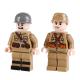 WW2 military British USA German soldier mini figure building block compatible with legoinglys