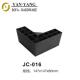 147*147*80 mm plastic corner sofa legs classic black furniture sofa legs JC-016