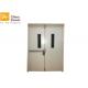 Double Leaf Gal. Steel Insulated Fire Exit Door With Vision Panel For Commercial Buildings