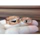 ODM Rose Gold Engagement Wedding Ring 0.02ct 0.4cm-0.6cm Width