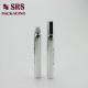 SRS empty 15ml silver glass roll on bottle with silver aluminum cap