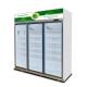 Low E Glass Convenience Store Beverage Chiller Storage Fridge For Drinks