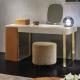 Solid Wood 0.75m Modern Vanity Table With Lighted Mirror 1.2m Modern Contemporary Dressing