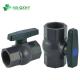 UV Protection Green PVC Plastic Ball Valve with Long Handle and Octagonal Design