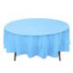 China Supplier Table Cover Custom Printing PEVA Plastic Round Table Cloth For