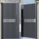 Alloy 6063 Driveway Aluminium Gates External Sliding Doors For Chinese Square Powder Coated