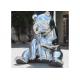Plaza Decoration Mirror Stainless Steel Panda Sculpture With Size 150cm Height