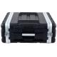 4U ABS Rack Case With Removable Doors Top And Side Handle
