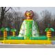 Inflatable Amusement Park With Mini Forest Lion Rock Climbing Wall