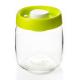 Wholesale Vacuum Jar Food Storage Canister Transparent Borosilicate Glass With Color Lid