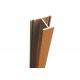 Timber Extruded Tubular Aluminum Wood Grain Profile With ISO Certification