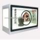 Full HD Transparent LCD Box 75 Inch Refrigerator White Show Case Display