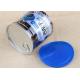 Blue Plastic Cap Clear Plastic Cylinder Aluminium Easy Open Can Packaging 700ml