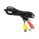 3.5mm AV Right Jack Plug to 3 RCA Male Video Audio Adapter Cable