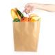 Grocery Paper Bags For Vegetables Biodegradable Greaseproof Kraft Material