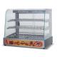 Hotel Restaurant Electric Hot Glass Food Warmer Display Showcase with Silver Coating