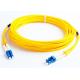 2 Core Single Mode Fiber Optic Cable 3M G652D 9 / 125um Fiber Jumper Cables