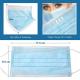 Comfortable Non Woven Surgical Mask 3ply Earloop Antibacterial Disposable Mask