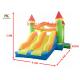 Rockey Castle Inflatable Jumping House With Two Slide Backyard For Toddler