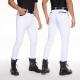 White Knee Silicone Grips Horse Riding Pants Anti - Pilling Equestrain Breeches