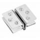 Adjustable Double Side Aluminum Alloy Glass Shelf Support Bracket 180 Degrees Glass Clamp