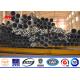 Conical Gr65 Material 22m Electric Power Pole 2 Sections for 110KV Power Distribution