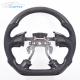 Gloss Sports Car Honda Crz Steering Wheel Carbon Fiber Black Leather 350mm